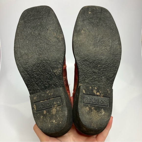 Smoky Mountain Boots leather cowboy boots square toe reddish color kids size 2.5 - Picture 5 of 7